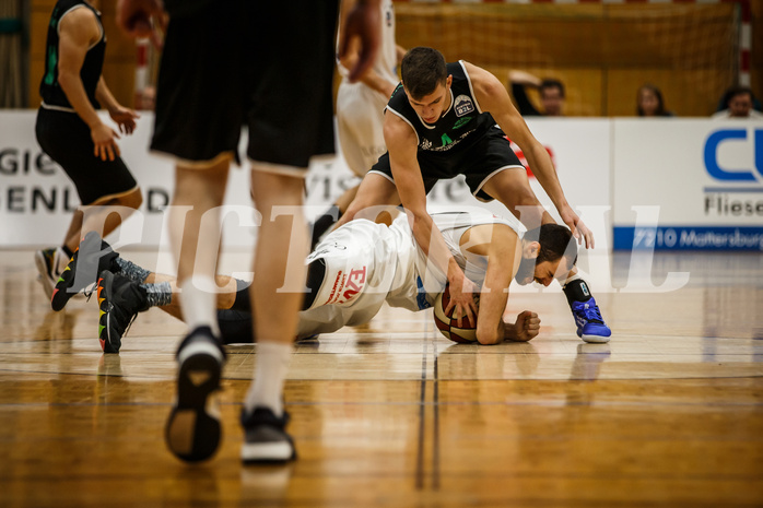 Basketball, Basketball Zweite Liga, Grunddurchgang 1.Runde, Mattersburg Rocks, Deutsch Wagram Alligators, Tobias WINKLER (9) Nikola Letic (4)