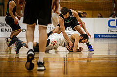 Basketball, Basketball Zweite Liga, Grunddurchgang 1.Runde, Mattersburg Rocks, Deutsch Wagram Alligators, Tobias WINKLER (9) Nikola Letic (4)
