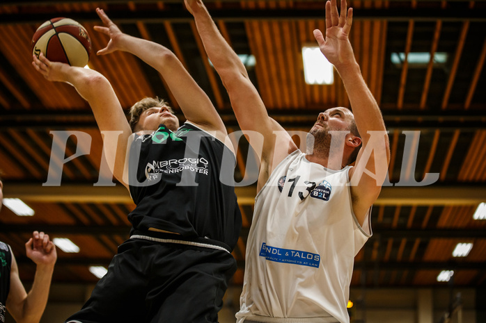 Basketball, Basketball Zweite Liga, Grunddurchgang 1.Runde, Mattersburg Rocks, Deutsch Wagram Alligators, Mark Laurencik (68)
