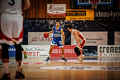 Basketball, win2day Basketball Superliga 2022/23, Grunddurchgang Runde 4, Oberwart Gunners, BC Vienna, Derek Hanes (14)