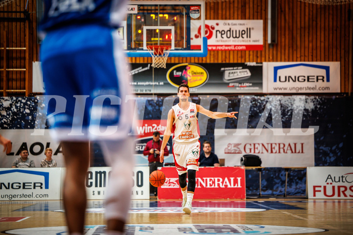 Basketball, win2day Basketball Superliga 2022/23, Grunddurchgang Runde 4, Oberwart Gunners, BC Vienna, Bogic Vujosevic (5)