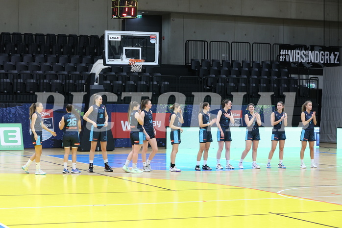 23.10.2022, Raiffeisen Sportpark, Basketball Damen Superliga 2022/23, Grunddurchgang 4.Runde,  
UBSC-DBBC Graz vs. Vienna Timberwolves,  