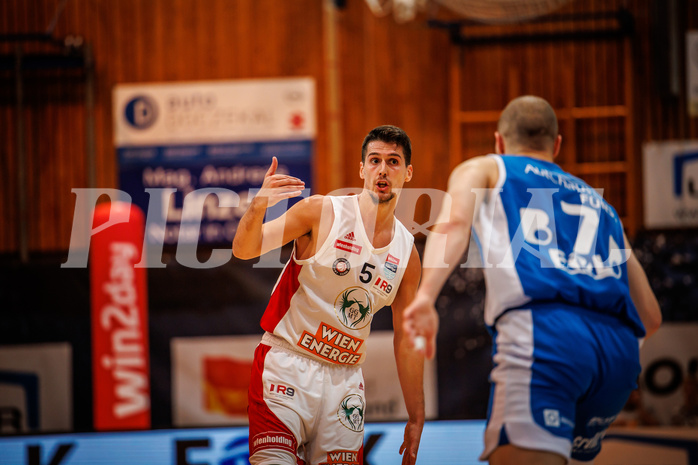 Basketball, win2day Basketball Superliga 2022/23, Grunddurchgang Runde 4, Oberwart Gunners, BC Vienna, Bogic Vujosevic (5)