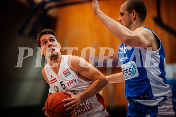 Basketball, win2day Basketball Superliga 2022/23, Grunddurchgang Runde 4, Oberwart Gunners, BC Vienna, Bogic Vujosevic (5)