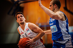 Basketball, win2day Basketball Superliga 2022/23, Grunddurchgang Runde 4, Oberwart Gunners, BC Vienna, Bogic Vujosevic (5)