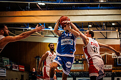 Basketball, win2day Basketball Superliga 2022/23, Grunddurchgang Runde 4, Oberwart Gunners, BC Vienna, Derek Hanes (14)