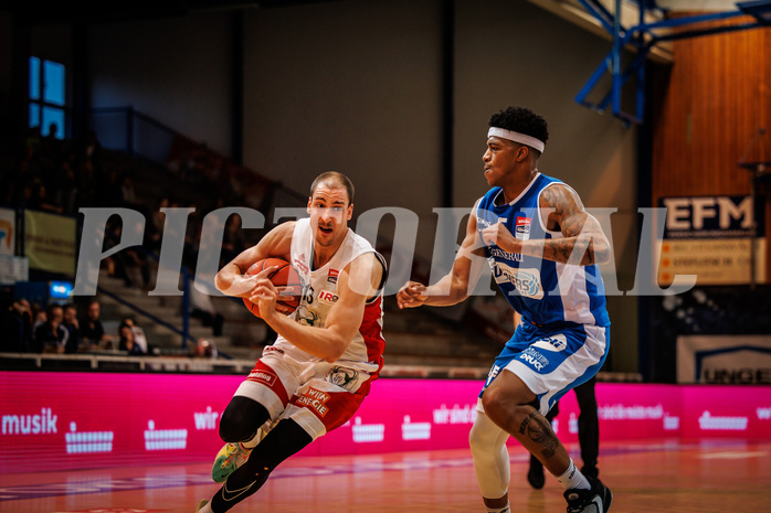 Basketball, win2day Basketball Superliga 2022/23, Grunddurchgang Runde 4, Oberwart Gunners, BC Vienna, Stefan Savic (13)