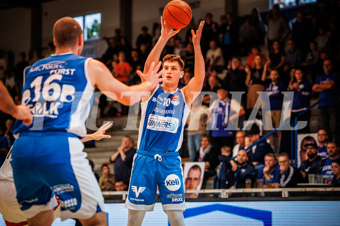 Basketball, win2day Basketball Superliga 2022/23, Grunddurchgang Runde 4, Oberwart Gunners, BC Vienna, Brock Gardner (10)