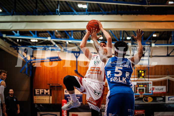 Basketball, win2day Basketball Superliga 2022/23, Grunddurchgang Runde 4, Oberwart Gunners, BC Vienna, Bogic Vujosevic (5)