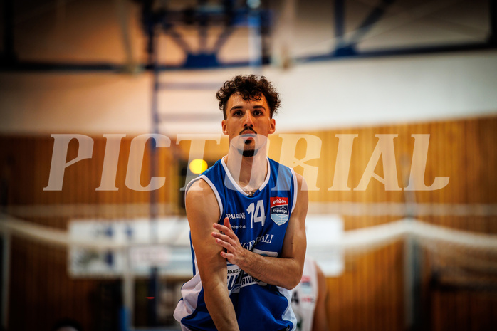 Basketball, win2day Basketball Superliga 2022/23, Grunddurchgang Runde 4, Oberwart Gunners, BC Vienna, Derek Hanes (14)