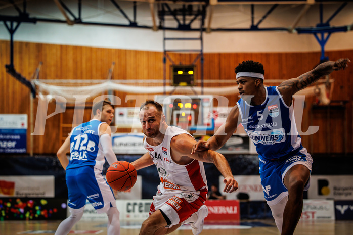Basketball, win2day Basketball Superliga 2022/23, Grunddurchgang Runde 4, Oberwart Gunners, BC Vienna, Enis Murati (44)