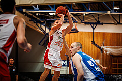 Basketball, win2day Basketball Superliga 2022/23, Grunddurchgang Runde 4, Oberwart Gunners, BC Vienna, Enis Murati (44)