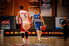 Basketball, win2day Basketball Superliga 2022/23, Grunddurchgang Runde 4, Oberwart Gunners, BC Vienna, Jonathan Knessl (12)