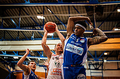 Basketball, win2day Basketball Superliga 2022/23, Grunddurchgang Runde 4, Oberwart Gunners, BC Vienna, Enis Murati (44)