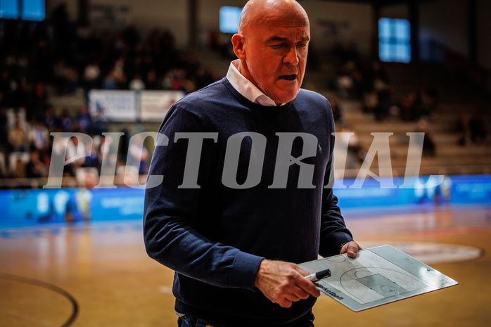 Basketball, win2day Basketball Superliga 2022/23, Grunddurchgang Runde 4, Oberwart Gunners, BC Vienna, Aramis Naglic (Head Coach)
