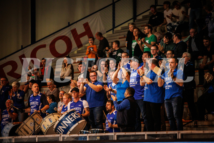 Basketball, win2day Basketball Superliga 2022/23, Grunddurchgang Runde 4, Oberwart Gunners, BC Vienna, #featured Gunners Fans