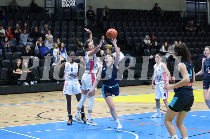 23.10.2022, Raiffeisen Sportpark, Basketball Damen Superliga 2022/23, Grunddurchgang 4.Runde,  
UBSC-DBBC Graz vs. Vienna Timberwolves,  