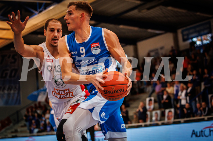 Basketball, win2day Basketball Superliga 2022/23, Grunddurchgang Runde 4, Oberwart Gunners, BC Vienna, Edi Patekar (9)