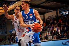 Basketball, win2day Basketball Superliga 2022/23, Grunddurchgang Runde 4, Oberwart Gunners, BC Vienna, Edi Patekar (9)