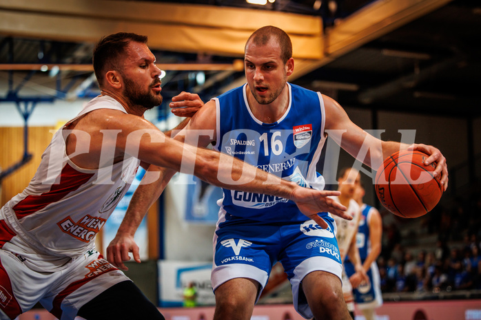 Basketball, win2day Basketball Superliga 2022/23, Grunddurchgang Runde 4, Oberwart Gunners, BC Vienna, Renato Poljak (16)