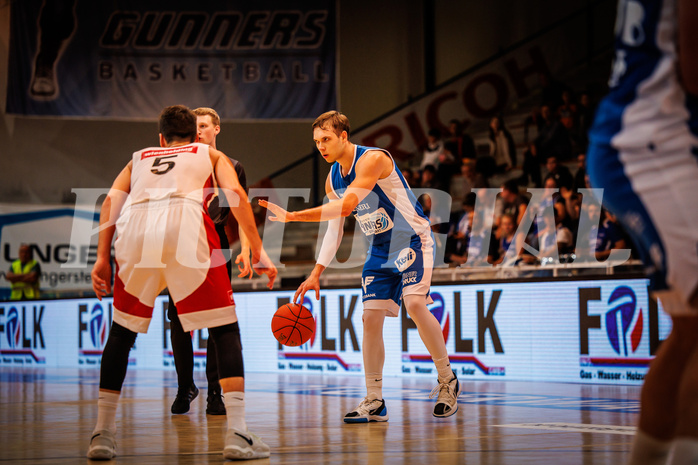 Basketball, win2day Basketball Superliga 2022/23, Grunddurchgang Runde 4, Oberwart Gunners, BC Vienna, Jonathan Knessl (12)