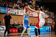 Basketball, win2day Basketball Superliga 2022/23, Grunddurchgang Runde 4, Oberwart Gunners, BC Vienna, Jonathan Knessl (12)