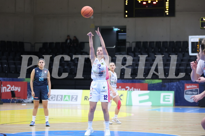 23.10.2022, Raiffeisen Sportpark, Basketball Damen Superliga 2022/23, Grunddurchgang 4.Runde,  
UBSC-DBBC Graz vs. Vienna Timberwolves,  