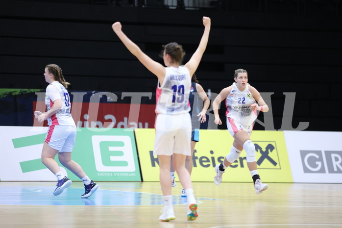 23.10.2022, Raiffeisen Sportpark, Basketball Damen Superliga 2022/23, Grunddurchgang 4.Runde,  
UBSC-DBBC Graz vs. Vienna Timberwolves,  