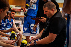 Basketball, win2day Basketball Superliga 2022/23, Grunddurchgang Runde 4, Oberwart Gunners, BC Vienna, Horst Leitner (Coach)