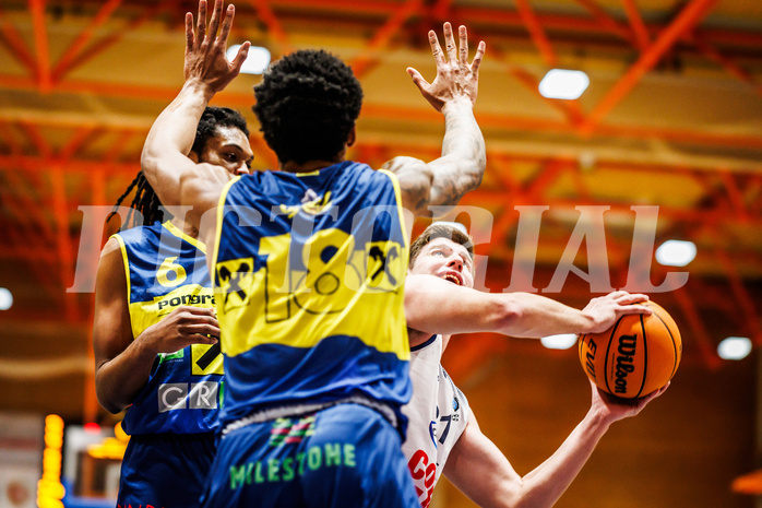 Basketball, win2day Basketball Superliga 2023/224, Grunddurchgang Runde 21, BBC Nord Dragonz, UBSC Graz, Lukas Knor (21)
