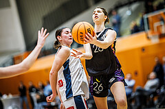 Basketball, Win2Day Basketball Damen Superliga 2023/24, Grunddurchgang 12.Runde, Vienna Timberwolves, Vienna United, Oryna Bolotnikova (26)