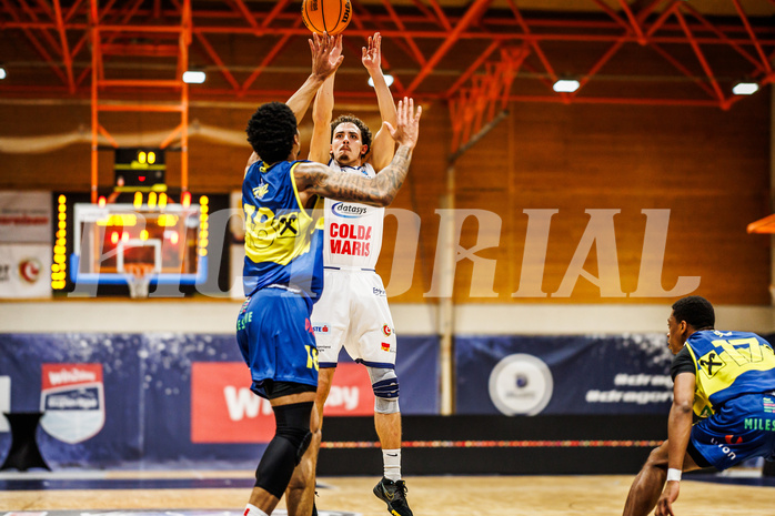 Basketball, win2day Basketball Superliga 2023/224, Grunddurchgang Runde 21, BBC Nord Dragonz, UBSC Graz, Lukas Hahn (25)