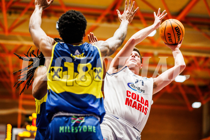 Basketball, win2day Basketball Superliga 2023/224, Grunddurchgang Runde 21, BBC Nord Dragonz, UBSC Graz, Lukas Knor (21)