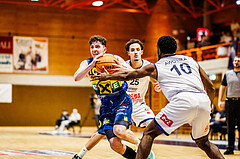 Basketball, win2day Basketball Superliga 2023/224, Grunddurchgang Runde 21, BBC Nord Dragonz, UBSC Graz, Elias Podany (10)