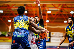 Basketball, win2day Basketball Superliga 2023/224, Grunddurchgang Runde 21, BBC Nord Dragonz, UBSC Graz, Austen Awosika (10)