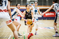 Basketball, Win2Day Basketball Damen Superliga 2023/24, Grunddurchgang 12.Runde, Vienna Timberwolves, Vienna United, Oryna Bolotnikova (26)