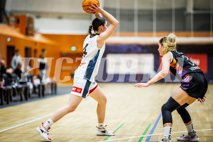 Basketball, Win2Day Basketball Damen Superliga 2023/24, Grunddurchgang 12.Runde, Vienna Timberwolves, Vienna United, Magdalena Schmidt (4)