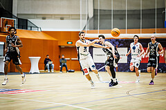 Basketball, Win2Day Superliga 2023/24, Grunddurchgang 21.Runde, Vienna Timberwolves, Kapfenberg Bulls, Moritz Lanegger (21)