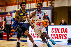 Basketball, win2day Basketball Superliga 2023/224, Grunddurchgang Runde 21, BBC Nord Dragonz, UBSC Graz, Austen Awosika (10)