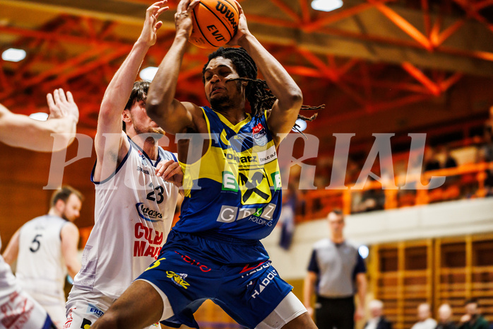 Basketball, win2day Basketball Superliga 2023/224, Grunddurchgang Runde 21, BBC Nord Dragonz, UBSC Graz, Justin McCaw (13)