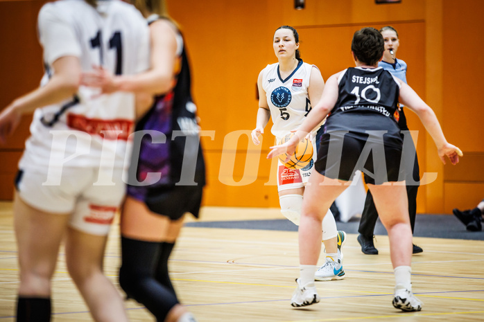 Basketball, Win2Day Basketball Damen Superliga 2023/24, Grunddurchgang 12.Runde, Vienna Timberwolves, Vienna United, Katharina Kindl (5)