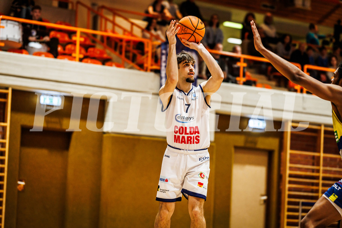 Basketball, win2day Basketball Superliga 2023/224, Grunddurchgang Runde 21, BBC Nord Dragonz, UBSC Graz, David Trukesitz (7)