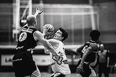 Basketball, Win2Day Superliga 2023/24, Grunddurchgang 21.Runde, Vienna Timberwolves, Kapfenberg Bulls, David Vötsch (9), Philipp D'Angelo (9)