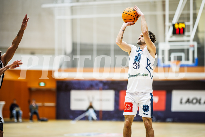 Basketball, Win2Day Superliga 2023/24, Grunddurchgang 21.Runde, Vienna Timberwolves, Kapfenberg Bulls, Oscar Schmit (36)