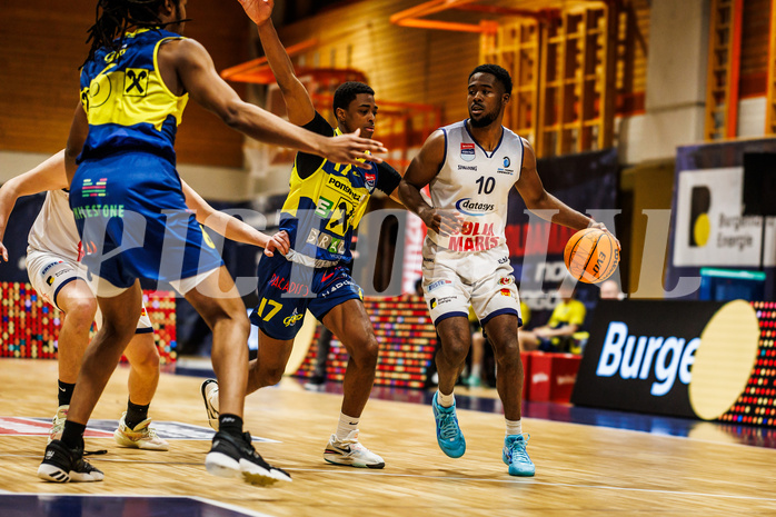 Basketball, win2day Basketball Superliga 2023/224, Grunddurchgang Runde 21, BBC Nord Dragonz, UBSC Graz, Austen Awosika (10)