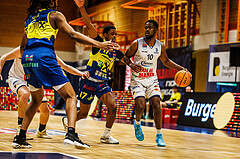 Basketball, win2day Basketball Superliga 2023/224, Grunddurchgang Runde 21, BBC Nord Dragonz, UBSC Graz, Austen Awosika (10)