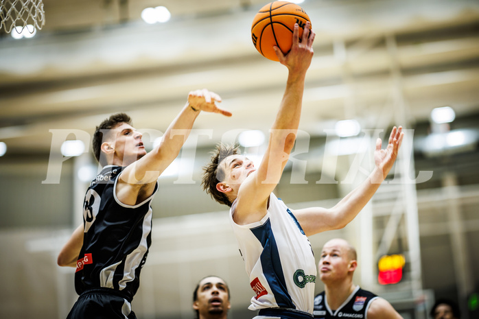 Basketball, Win2Day Superliga 2023/24, Grunddurchgang 21.Runde, Vienna Timberwolves, Kapfenberg Bulls, Elias Wlasak (8)
