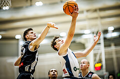 Basketball, Win2Day Superliga 2023/24, Grunddurchgang 21.Runde, Vienna Timberwolves, Kapfenberg Bulls, Elias Wlasak (8)