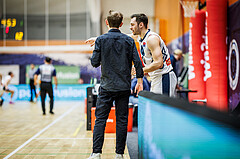 Basketball, Win2Day Superliga 2023/24, Grunddurchgang 21.Runde, Vienna Timberwolves, Kapfenberg Bulls, Justin Schlünken (Head Coach), Jakob Szkutta (10)
