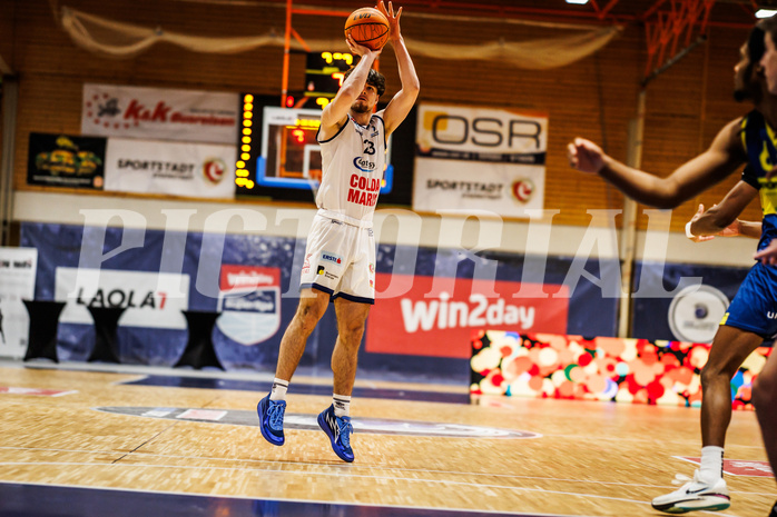 Basketball, win2day Basketball Superliga 2023/224, Grunddurchgang Runde 21, BBC Nord Dragonz, UBSC Graz, Dogus Demirel (23)